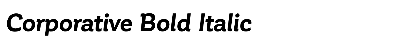 Corporative Bold Italic image